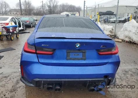 2024 BMW M3 Competition из США, поврежденный, VIN WBS43AY09RFT64262